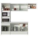 Ver imagem 6 de Armário de Cozinha Completa 240cm Branco Diamante Madesa 02