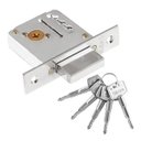 Ver imagem 1 de Fechadura Auxiliar Tetra Chave Cromado 5 Chaves 4000 Silvana