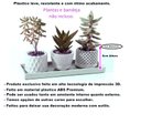 Ver imagem 2 de Kit Vasos Decorativos Geométricos Cachepô para Suculentas Cactos Mini e Plantas Pequenas Diversas.
