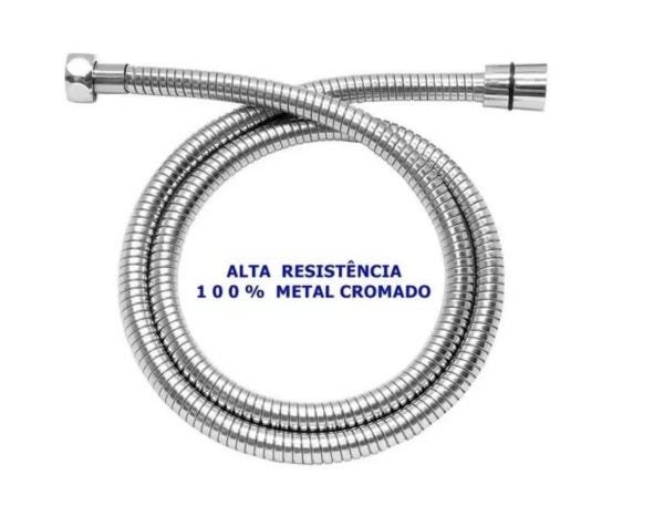 Ducha Higiênica Luxo Registro em Metal Cromado 1/4 de Volta - 5