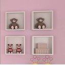 Ver imagem 3 de Kit 3 Nichos Decorativo Quadrado 31x31x15 Branco