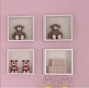 Ver imagem 3 de Kit 3 Nichos Decorativo Quadrado 31x31x15 Branco