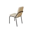 Ver imagem 4 de Kit 6 Cadeiras para Sala de Jantar Malibu Bege/Creme/Preto Fosco