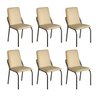 Kit 6 Cadeiras para Sala de Jantar Malibu - 1
