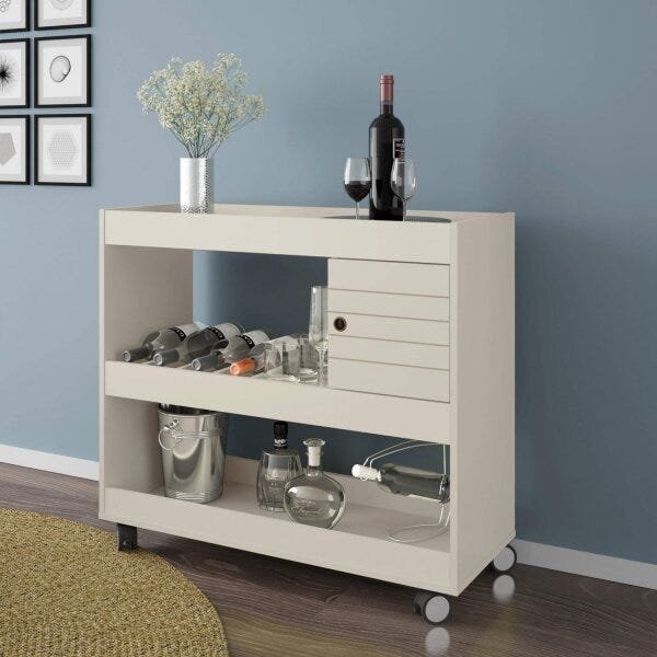 Aparador Bar com Adega Cristal Móveis Bechara Menor preço em Aparador Bar com Adega Cristal Móveis Bechara