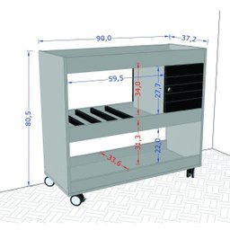 Aparador Bar com Adega Cristal Móveis Bechara - 4 Aparador Bar com Adega Cristal Móveis Bechara - 4