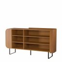 Ver imagem 4 de Buffet Aparador Flow 1,60m Design Curvo Pés em Aço:nature