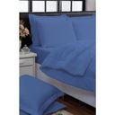 Ver imagem 3 de Kit Edredom Queen 3 Peças Dupla Face 200 Fios 240x220 Azul Casa Dona