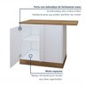 Balcão Canto Direita Esquerda 1 Porta com Rodapé 92 X 52cm 100% Mdf Rainha - 9