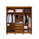 Ver imagem 2 de Guarda Roupa Milão 6 Portas Benetil Móveis - Cinamomo