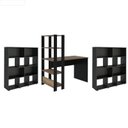 Ver imagem 2 de Conjunto Sala de Estar: Escrivaninha Match + 2 Estante Book