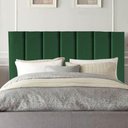 Ver imagem 1 de Cabeceira Estofada Carla 140cm Casal para Cama Colchão Box Quarto Suede Verde - Aurora Line