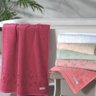 Toalha de Banho 100% Algodão Toque Macio Aveludado Excelente Absorção Dohler Romance - Rosa - 2