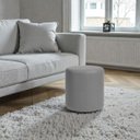 Ver imagem 1 de Puff Banqueta Redondo Decorativo Pufe Luxuoso Decoração Cinza