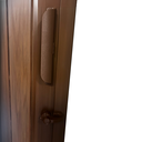 Ver imagem 5 de Porta Sanfonada de PVC Translucido 210cm x 60cm Plastporta Bcf Marrom/Imbuia com