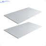 Kit 2 Prateleira Branca 90X50 Tampo Tabua Mdf  Organizadora Decoração Cozinha Quarto Banheiro Sala - 1