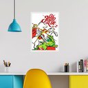 Ver imagem 1 de Quadro Decorativo São Jorge Abstrato 24x18cm - com Vidro:moldura Preta
