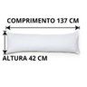 Travesseiro de Corpo com Capa Branco - 4