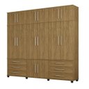 Ver imagem 3 de Guarda-Roupa Casal 14 Portas 6 Gavetas Roma Móveis Bechara