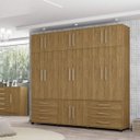 Ver imagem 1 de Guarda-Roupa Casal 14 Portas 6 Gavetas Roma Móveis Bechara