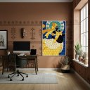 Ver imagem 1 de Quadro Decorativo Oxum Divindade da Prosperidade - 70x50cm:moldura Branca