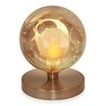 Luminária de mesa Globo Harmony Ambar Base Redonda New Cobre - 2