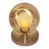 Luminária de mesa Globo Harmony Ambar Base Redonda New Cobre - 3