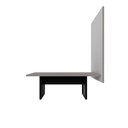 Ver imagem 4 de Mesa de Reunião Industrial 2,0m e Painel de Tv Escritório F5 Cor:cinza Sagrado com Preto
