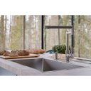 Ver imagem 2 de Cuba Docol Bistrô 70x40x20 Cm Aço Inox Escovado Acessórios Lixeira Quadrada