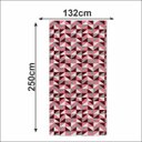 Ver imagem 1 de Tapete Jacquard Antiderrapante 1,32x2,50 Dallas Vermelho