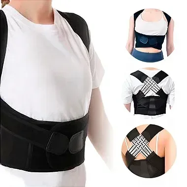 Colete Corretor Postural Ortopédico Coluna Cervical Alinha Postura Tamanho:m - 3