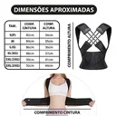Ver imagem 4 de Colete Corretor Postural Ortopédico Coluna Cervical Alinha Postura Tamanho:m