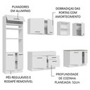 Ver imagem 5 de Armário de Cozinha Completa 310cm Branco Agata Madesa 02