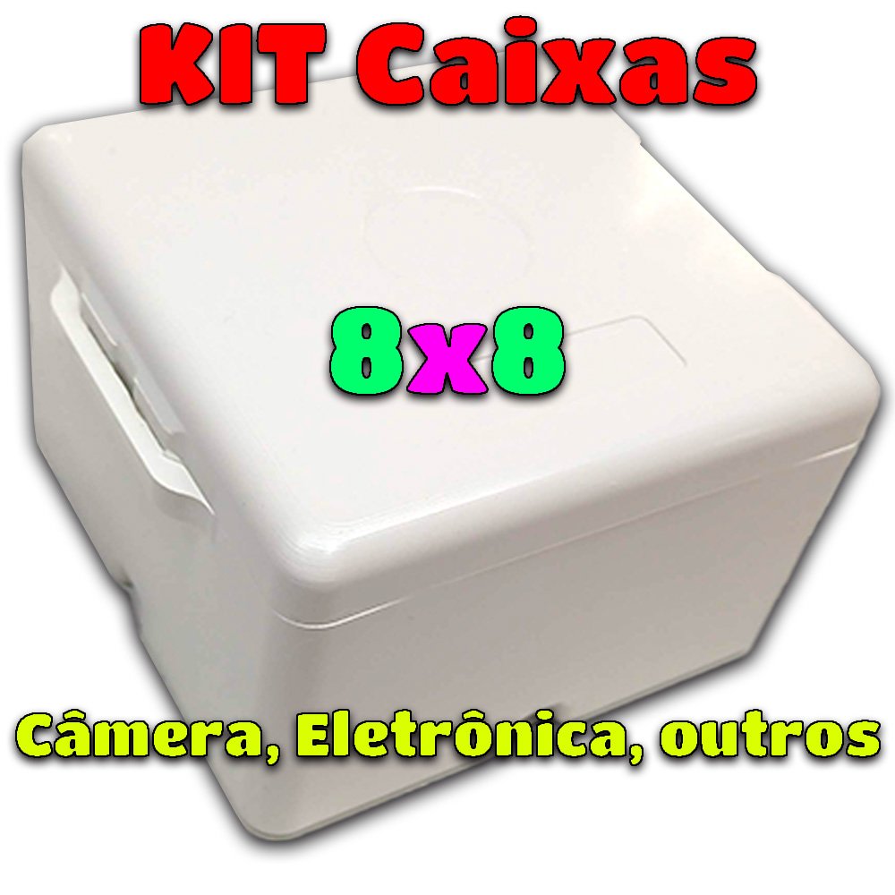 Kit 10 Caixa Sobrepor Parafusar 8x8 para Cftv Câmeras Dvr Fonte Balun Eletrônica - 2