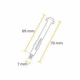 Chumbador Drywall 7 X 65 Mm Zincado Branco - 4