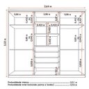Ver imagem 3 de Guarda-Roupa Casal 6 Portas 4 Gavetas Evolution Móveis Bechara