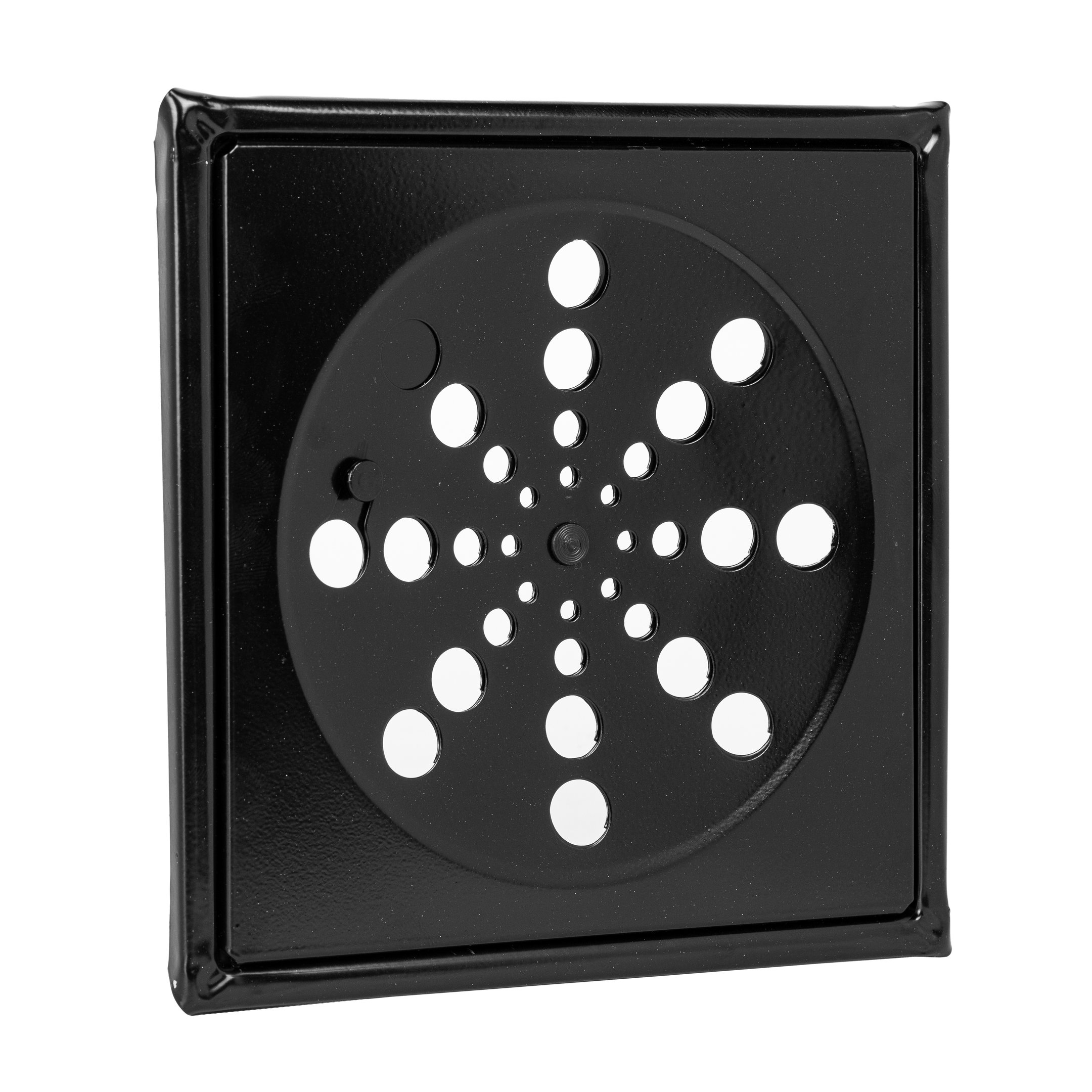 Kit 2 Ralos Grelha Black Preto 15x15 Quadrado Com Caixilho Fecho Sistema Abre e Fecha Para Banheiro - 3