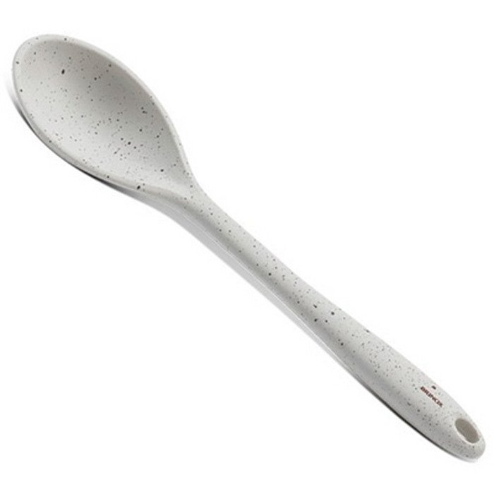 Colher Silicone 27,5 Cm Cor Vanilla para Panela Antiaderente Linha Flex Brinox - Vanilla