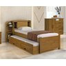 Cama Solteiro com Cama Auxiliar Box com 2 Gavetas 100% MDF Milênio D'Doro Carvalho - 1