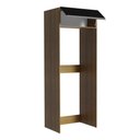 Ver imagem 5 de Porta Geladeira 1 Porta Basculante Rustic/Preto Glamy Madesa