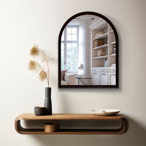Espelho Decorativo Chapel 84x64m Capela Preto