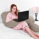 Ver imagem 2 de Travesseiro para Gestante Mamãe e Bebê Aconchego Casa Dona