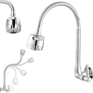 Torneira Gourmet para Pia Cozinha Parede Luxo Sn03cr Snel Metais