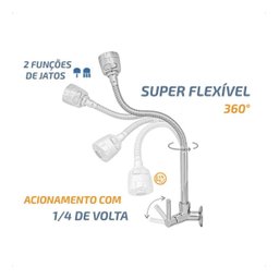 Torneira Gourmet para Pia Cozinha Parede Luxo Sn03cr Snel Metais - 11