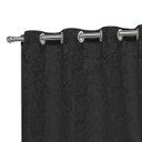 Ver imagem 4 de Cortina Encanto Quarto Corta Luz 1,70m X 2,80m Tecido Jacquard Preto Casa Dona