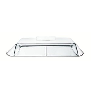 Porta Frios Tramontina Quadrata em Aço Inox com Cúpula Transparente Tramontina