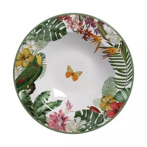 Conjunto com 6 Pratos Fundo Paradiso Ø25cm Alleanza Cerâmica