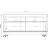 Rack Bancada Abel 1 Porta de Correr para Tv de 50" Polegadas Naturale/off White - 4