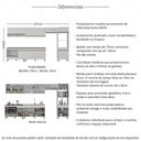 Ver imagem 3 de Armário de Cozinha Modulada Completa 6 Pçs com Balcão para Cooktop Veneza Multimóveis MP2273
