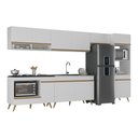 Ver imagem 2 de Armário de Cozinha Modulada Completa 6 Pçs com Balcão para Cooktop Veneza Multimóveis MP2273